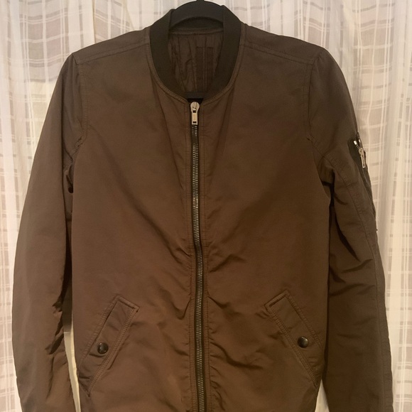 Rick Owens Drkshdw Khaki Bomber Size Medium - Picture 1 of 5